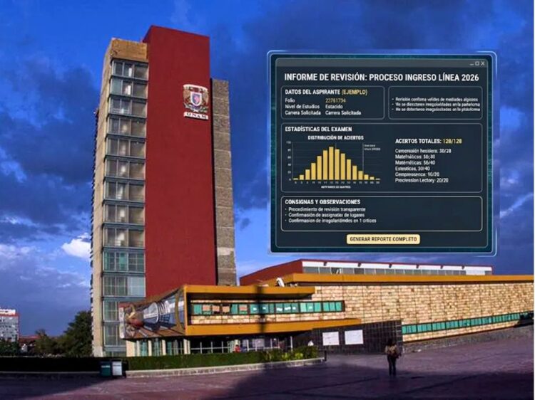 A revisión el proceso del primer examen en línea para el ingreso a la UNAM.