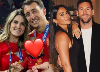 Antonela Roccuzzo y Ainhoa Larrauri acompañan a Messi y Oyarzabal, los goleadores que buscan la gloria en la final del Mundial 2026. | AMEXI/FOTO: RRSS