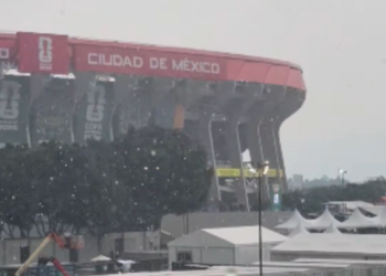 Activan protocolo por tormenta eléctrica en el Estadio Banorte, previo al partido de México