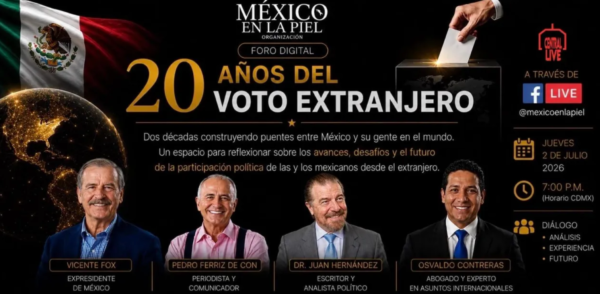 Vicente Fox convoca a foro virtual sobre democracia y migración