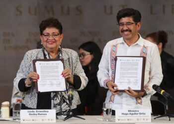 Celebran convenio para fortalecer la justicia en México