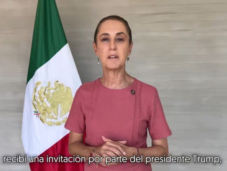 Sedena Claudia Sheinbaum confirma que viaja a Nueva York a la final del Mundial 2026. AMEXI Foto captura de video