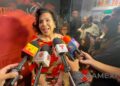 Yolanda Garza durante un encuentro con la prensa, donde habla sobre el testamento, el legado y los últimos deseos de Andrés García.
