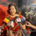 Yolanda Garza durante un encuentro con la prensa, donde habla sobre el testamento, el legado y los últimos deseos de Andrés García.