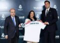 Representantes de la Fundación Real Madrid y la Fundación VIAHR firman un acuerdo de colaboración en Madrid para desarrollar programas sobre bienestar, salud mental y prevención del burnout.