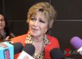 Angélica María durante la presentación de Corazón de Marruecos, donde anunció su regreso a las telenovelas y habló de su trayectoria artística y del cariño que recibe del público.
