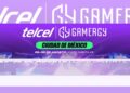Jugadores profesionales de esports compiten en un escenario durante un torneo de FIFAe, previo al Campeonato Continental de eCONCACAF que se realizará en Telcel GAMERGY México.