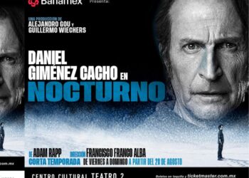 Daniel Giménez Cacho durante la presentación de Nocturno, obra teatral producida por Alejandro Gou y Guillermo Wiechers que estrenará en agosto de 2026.