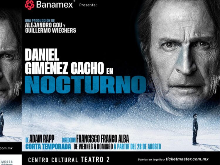 Daniel Giménez Cacho durante la presentación de Nocturno, obra teatral producida por Alejandro Gou y Guillermo Wiechers que estrenará en agosto de 2026.