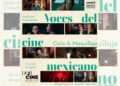 Cartel del ciclo Voces del cine mexicano dedicado al maquillaje cinematográfico, con una selección de películas mexicanas y la participación de Adam Zoller, Roberto Ortiz, Vladimir Amok y Jorge Michel Grau.