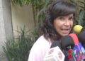 Mariana Garza conversa con la prensa durante un encuentro en el que habló sobre la serie de Timbiriche y su desconocimiento del proyecto.