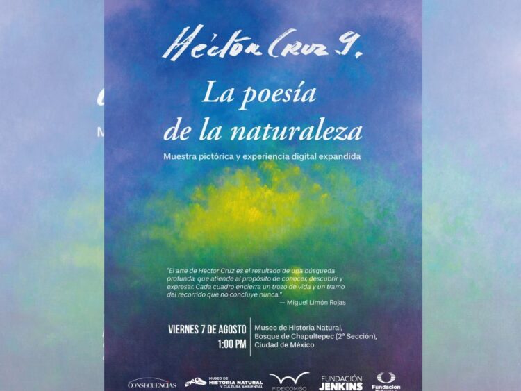 Obras del maestro Héctor Cruz García integran la exposición La poesía de la naturaleza, que abrirá en el Museo de Historia Natural con una experiencia audiovisual inmersiva.