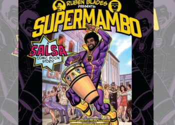 Portada de Supermambo, proyecto musical y cómic bilingüe inspirado en un superhéroe afrolatino del Bronx, respaldado por Rubén Blades.