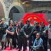 Integrantes de las bandas participantes y organizadores de Ritual Siniestro II durante la conferencia de prensa previa al festival, que se realizará en el Centro Histórico de la Ciudad de México.