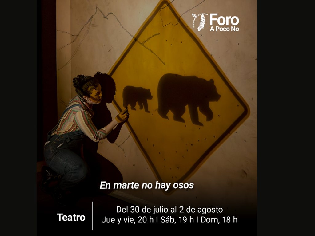 María del Roble presenta “En Marte no hay osos”, un monólogo sobre heridas familiares. | AMEXI/FOTO: Cortesía
