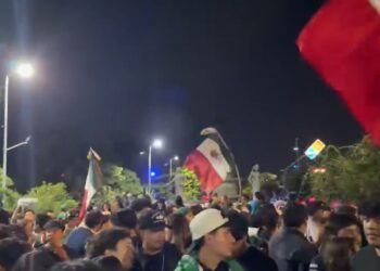 triunfo histórico Festejos en Oaxaca por triunfo de México ante Ecuador. AMEXI Foto Óscar Rodríguez