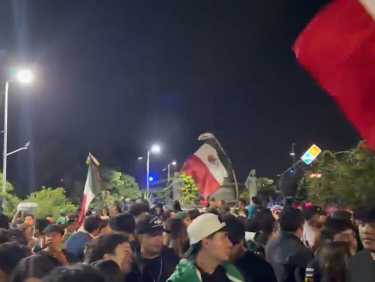 triunfo histórico Festejos en Oaxaca por triunfo de México ante Ecuador. AMEXI Foto Óscar Rodríguez