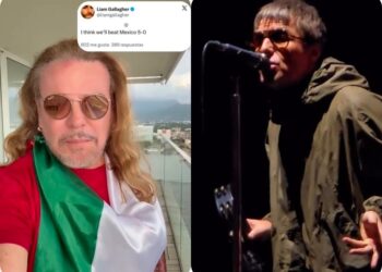 Liam Gallagher pronosticó un 5-0 a favor de los ingleses y Fher le respone | AMEXI/FOTO: IG