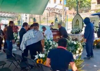 Funeral del alcalde Valentín Lavín Romero en Temoac