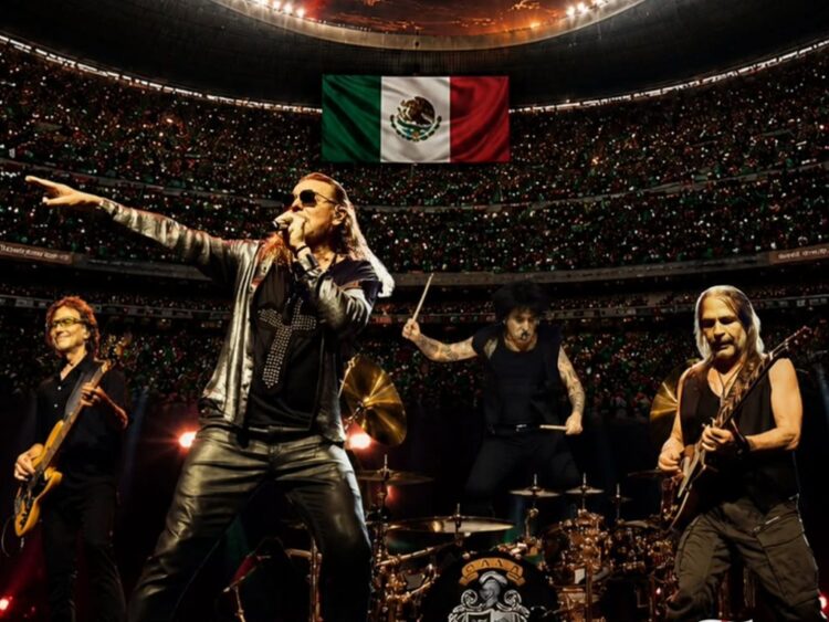 Maná emocionó el medio tiempo del México vs Inglaterra con una versión rockera de El Rey junto a Jaime Camil y Canelo Álvarez. | AMEXI/FOTO: IG @manaoficial