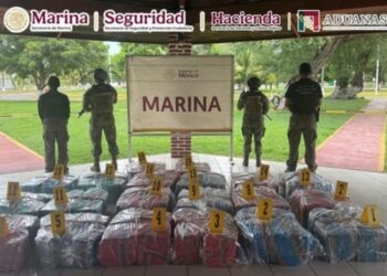 Marina aseguran más de una tonelada de cocaína