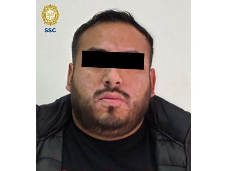 Mario Iván “N”, alias “El Queso de Puerco”, presunto integrante del grupo criminal H1-A1. Foto SSC CDMX
