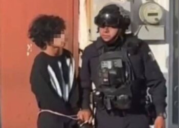 Osmar “N” adolescente que mató a dos maestras en la preparatoria privada Antón Makárenko en Lázaro Cárdenas, Michoacán. AMEXI Foto RRSS