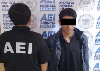 Presunto homicida del alcalde de San Miguel Yogovana. AMEXI Foto FGE Oaxaca