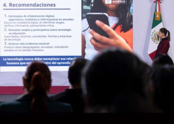 Recomendaciones para el uso de celulares y dispositivos electrónicos por menores de edad. AMEXI Foto Presidencia