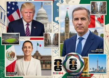 La presidenta Sheinbaum estará en la final del Mundial FIFA 2026, con Donald Trump y Mark Carney.
