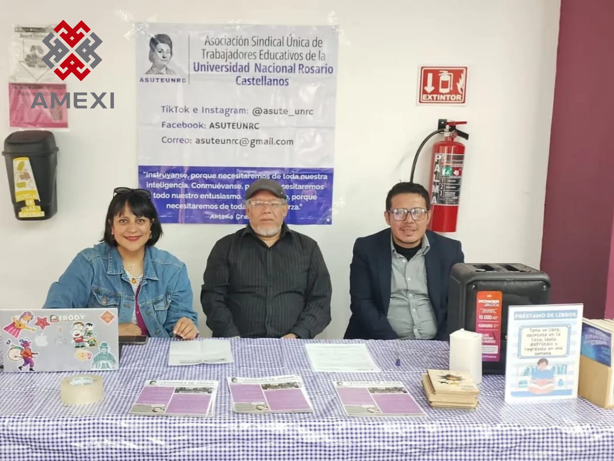 Trabajadores de la Universidad Nacional Rosario Castellanos, luchan por el registro de un sindicato que defienda sus derechos laborales