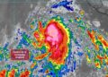 Elida ya es tormenta tropical. El SMN prevé lluvias muy fuertes y fuertes en 18 estados de México este martes. | AMEXI/FOTO: X @conagua_mx