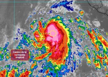 Elida ya es tormenta tropical. El SMN prevé lluvias muy fuertes y fuertes en 18 estados de México este martes. | AMEXI/FOTO: X @conagua_mx