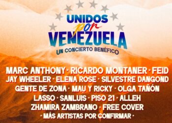 Marc Anthony, Ricardo Montaner y estrellas latinas se unen en “Unidos por Venezuela”, concierto benéfico para apoyar la reconstrucción. | AMEXI/FOTO: Cortesía