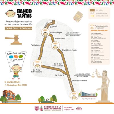 Banco de Tapitas y servicios gratuitos en la ruta