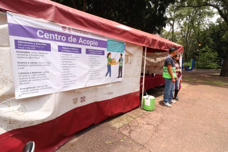 CDMX instala 21 centros de acopio para víctimas de sismos en Venezuela
