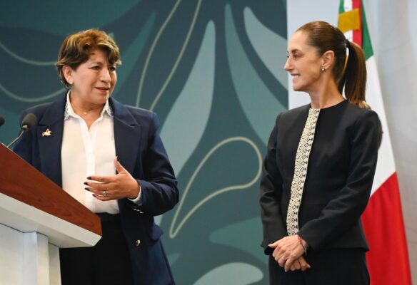La puesta en marcha de la planta de bombeo se realizó mediante un enlace con la Conferencia Mañanera, de la presidenta Claudia Sheinbaum Pardo