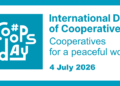 Este 4 de julio del 2026, se celebra el Día Internacional de las Cooperativas, bajo el lema "Cooperativas por un mundo de paz"