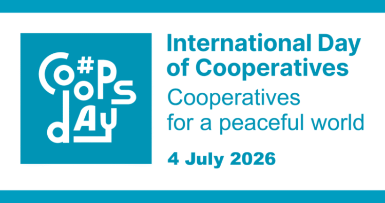 Este 4 de julio del 2026, se celebra el Día Internacional de las Cooperativas, bajo el lema "Cooperativas por un mundo de paz"