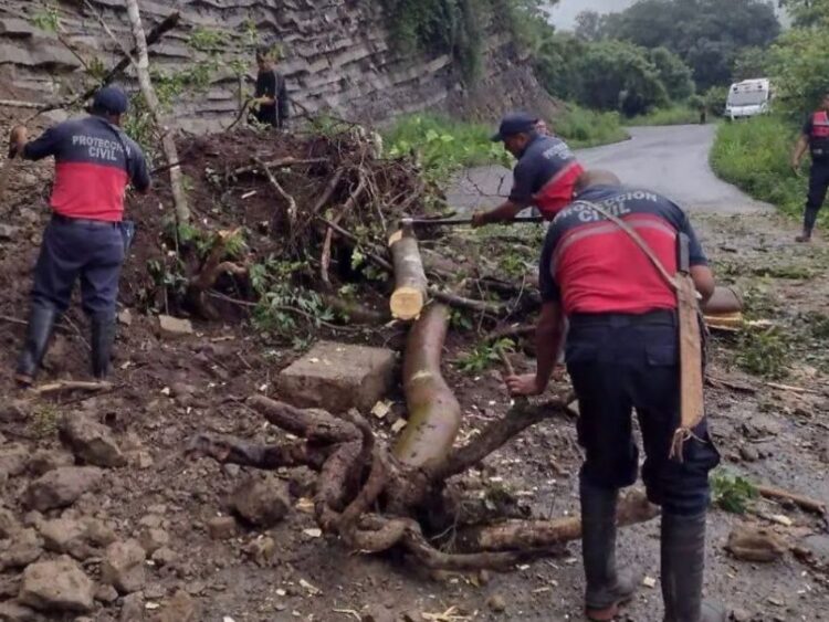 intensas lluvias en Oaxaca provocan el colapso del puente Jicotlán