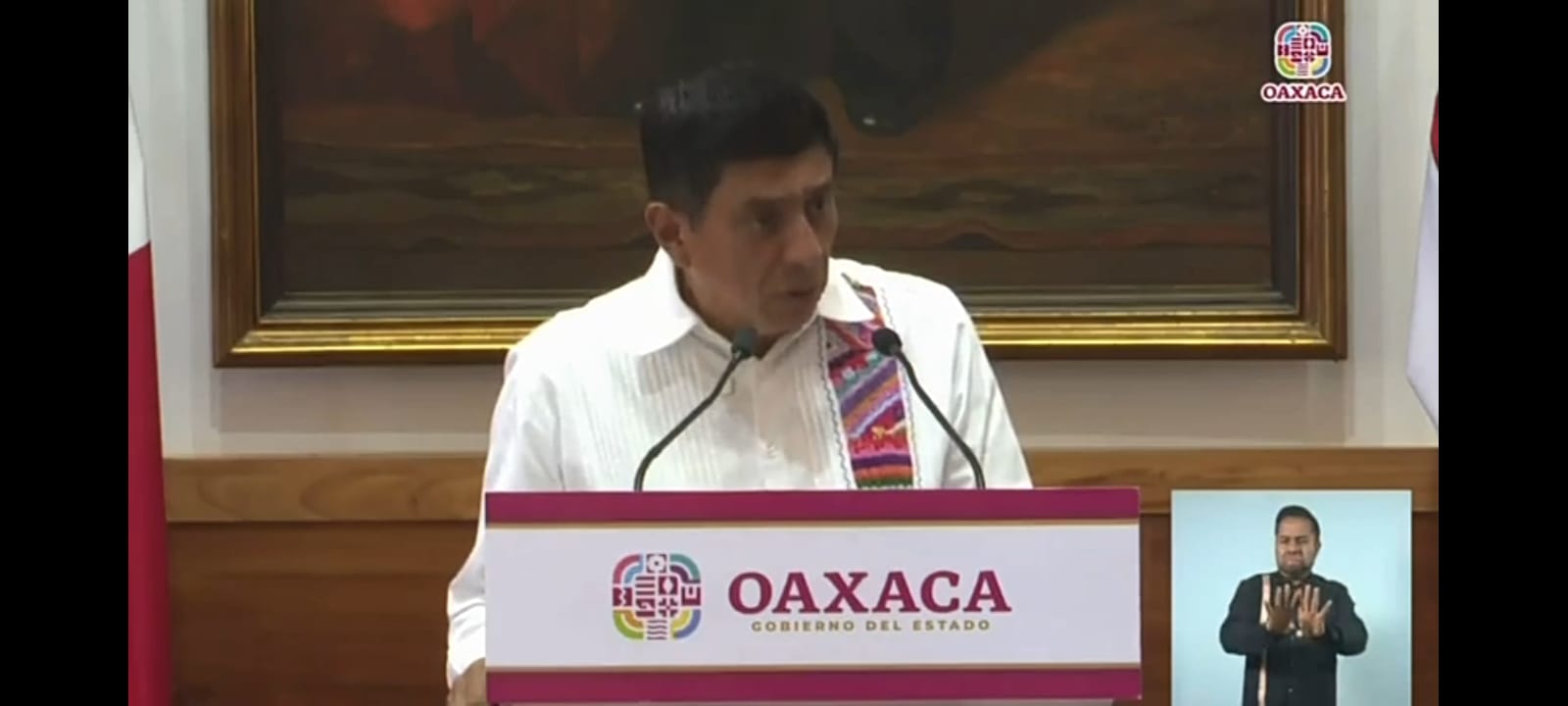 El gobernador de Oaxaca, Salomón Jara afirma que el estado está dispuesto a dialogar y a reunirse con los familiares del periodista asesinado. AMEXI/FOTO/ captura de pantalla.