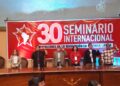 Inauguración del 30 Seminario Internacional “Problemas de la Revolución de América Latina”. AMEXI/FOTO/ Florentino López, reportero