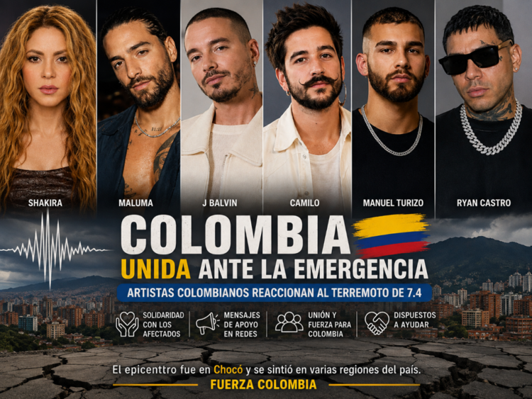 Shakira, Maluma, J Balvin y otros artistas colombianos reaccionan al terremoto y envían mensajes de solidaridad a los afectados. | AMEXI/FOTO: IA