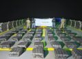 Paquetes de presunta cocaína asegurados por la Semar durante una operación en aguas del Pacífico.