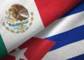 Banderas de México y Cuba. AMEXI Foto RRSS