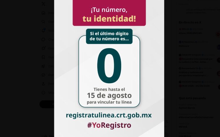 Registro de celulares: 15 de agosto vence plazo para números terminados en cero
