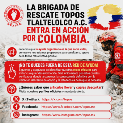 Los Topos rescatistas mexicanos