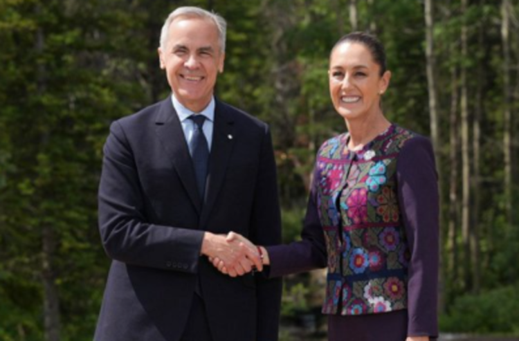 Comercio regional y certidumbre laboral, los temas entre Sheinbaum y Carney