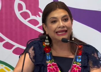 Clara Brugada. Medidas contra el despojo de inmuebles en la CDMX. AMEXI Foto