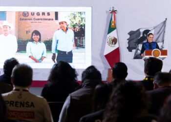 ganado Claudia Sheinbaum, en videoconferencia con Alfonzo Durazo. AMEXI Foto Presidencia